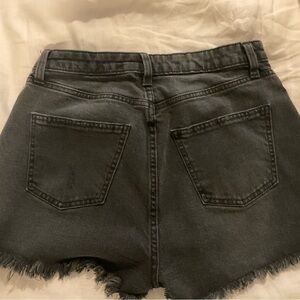 Women's Black Denim Shorts